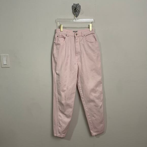 Vintage 12 super high rise mom jeans Stefano pink pastel barbiecore casual